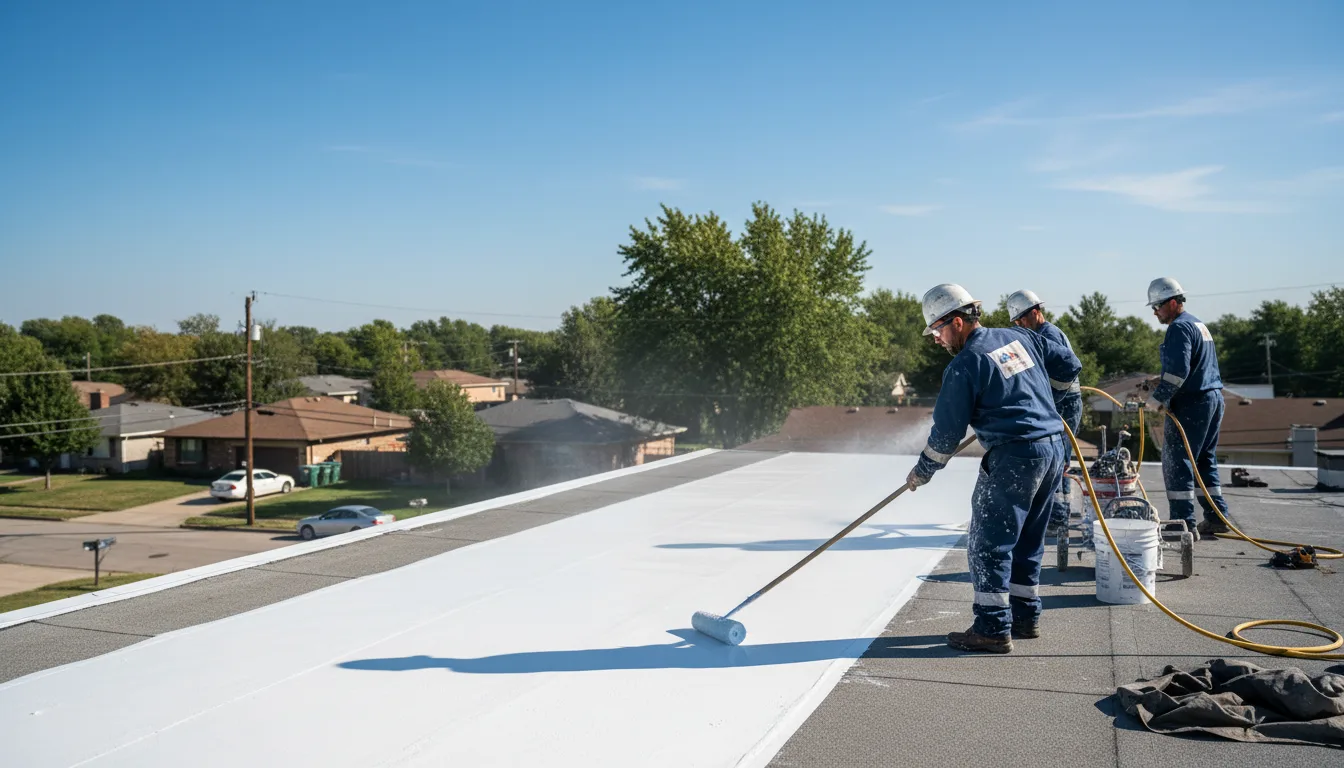 Commercial roof coating in Driscoll, ND near me